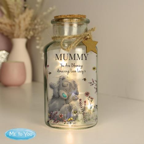 Personalised Floral Me to You LED Glass Jar Extra Image 2